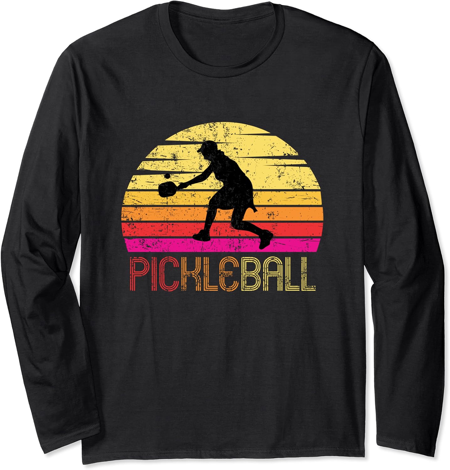 Vintage Retro Pickleball Design Pickleball Gift Long